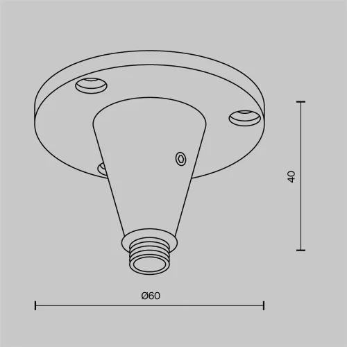 Фиксатор для накладного монтажа системы Shelf (Черный) - фото 5