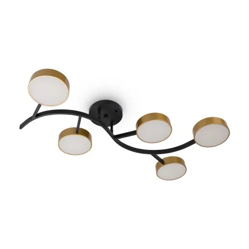 Потолочный светильник FR6048CL-L10GB Тибо / Tibo 10 Вт LED (Черный с Золотом) FR6048CL-L10GB - фото 12