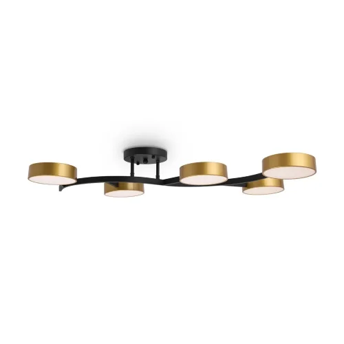 Потолочный светильник FR6048CL-L10GB Тибо / Tibo 10 Вт LED (Черный с Золотом) FR6048CL-L10GB - фото 14