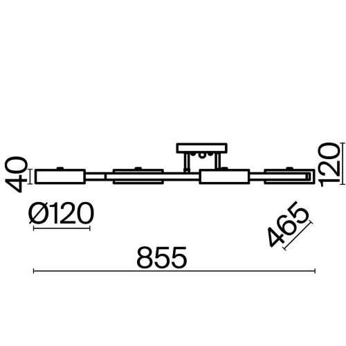 Потолочный светильник FR6048CL-L10GB Тибо / Tibo 10 Вт LED (Черный с Золотом) FR6048CL-L10GB - фото 20