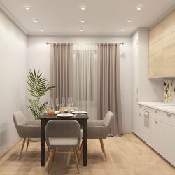 Встраиваемый светильник влагозащ., IP 44, до 15 Вт, GU10, белый, алюминий, Denkirs DK2404-WH