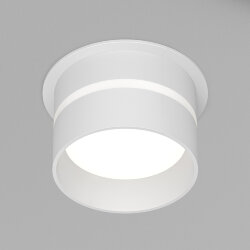 Встраиваемый светильник влагозащ., IP 44, до 15 Вт, GU10, белый, алюминий, Denkirs DK2404-WH