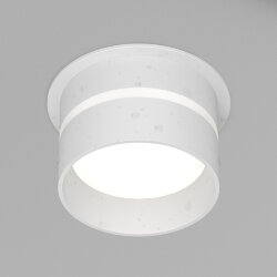 Встраиваемый светильник влагозащ., IP 44, до 15 Вт, GU10, белый, алюминий, Denkirs DK2404-WH