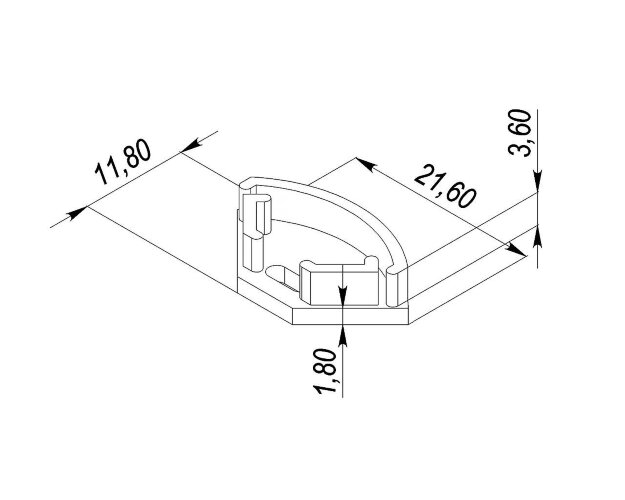 Заглушка для LC-LSU-1616 с отверстием - фото 2