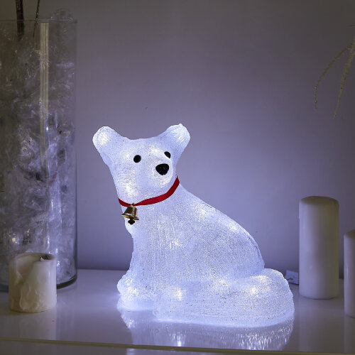 ULD-M3225-032-STA WHITE IP20 FOX Фигура светодиодная Лисенок, 32 светодиода, 32.5x22x25 см, цвет свечения-белый, IP20. - фото 7