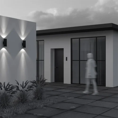 Настенный светильник Клин / Shim 3000К 30Вт IP 65 (Черный) O514WL-L30B3K - фото 5