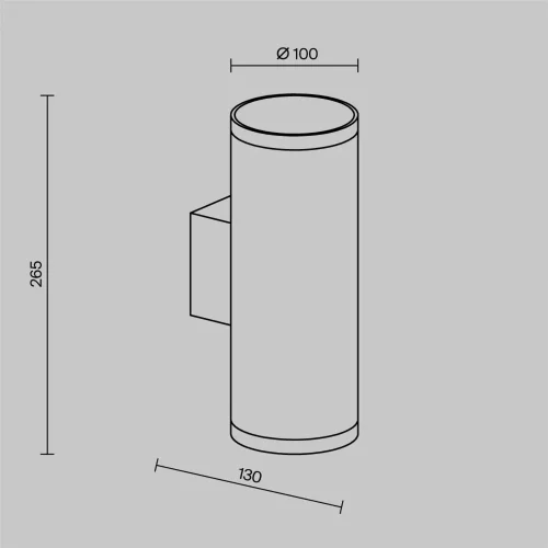 Настенный светильник Клин / Shim 3000К 30Вт IP 65 (Черный) O514WL-L30B3K - фото 8