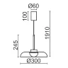 Подвесной светильник Движение / Movement (Жемчужный белый) FR5602PL-L5W1 - фото 18