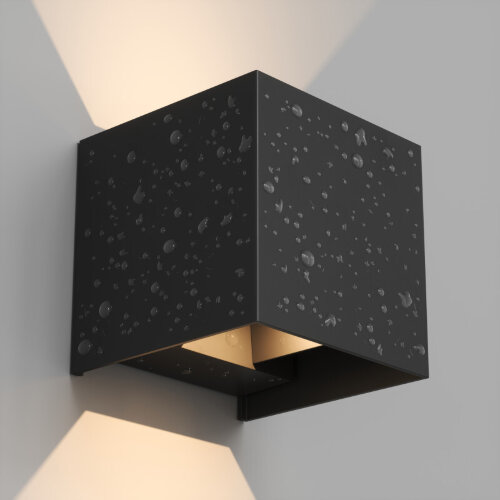 DK9770-BK Настенный светодиодный уличный светильник MALBEC, IP54, 6 Вт, 3000K, черный, алюминий. Фото 3