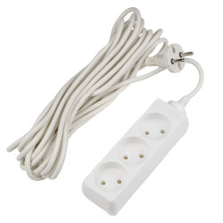 S-CD3-7 Удлинитель Uniel серии Стандарт, б-з, 3 гн., шнур 7 м