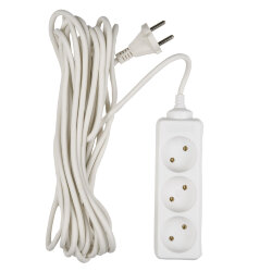 S-CD3-7 Удлинитель Uniel серии Стандарт, б-з, 3 гн., шнур 7 м