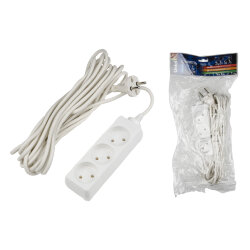 S-CD3-7 Удлинитель Uniel серии Стандарт, б-з, 3 гн., шнур 7 м