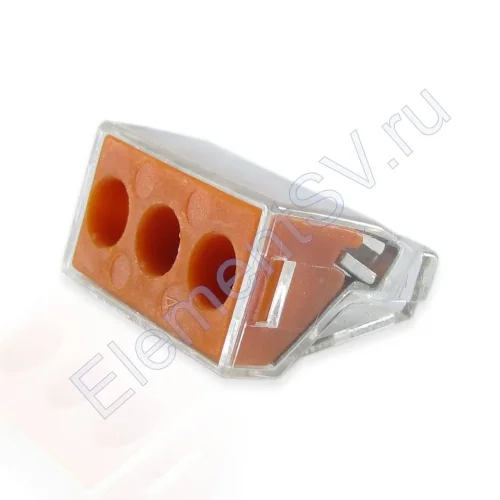 Клеммник 3 самозажимной (серия 773) - фото.