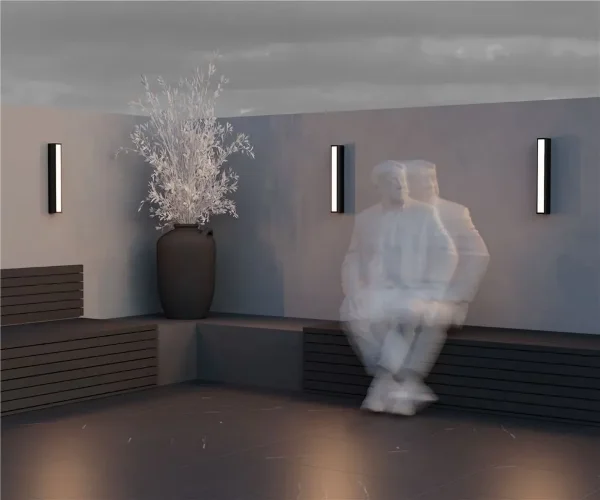 Настенный светильник (бра) Corte 3000K 20Вт IP 65 (Черный) - фото 3