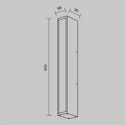 Настенный светильник (бра) Corte 3000K 20Вт IP 65 (Черный)