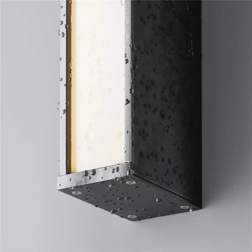 Настенный светильник (бра) Corte 3000K 20Вт IP 65 (Черный) - фото 4