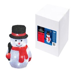 ULD-M1827-030-STA WHITE IP20 SNOWMAN-3 Фигура светодиодная Снеговик-3, 30 светодиодов, размер 18x15x27 см, цвет свечения-белый, IP20.