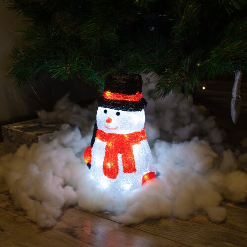 ULD-M1827-030-STA WHITE IP20 SNOWMAN-3 Фигура светодиодная Снеговик-3, 30 светодиодов, размер 18x15x27 см, цвет свечения-белый, IP20. - фото 5
