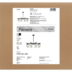 Люстра FR5474PL-08B Феррера / Ferrera E27x8 (Черный) FR5474PL-08B