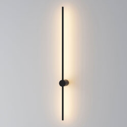 Бра 1000 мм, 3000К, IP20, 12 Вт, черный, алюминий, Denkirs DK5014-BK