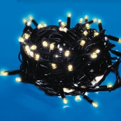 ULD-S1500-150-DBA WARM WHITE IP67 Гирлянда светодиодная, 15м, 150 светодиодов, Теплый белый свет, Провод черный