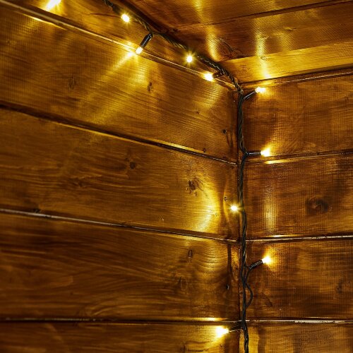 ULD-S1500-150-DBA WARM WHITE IP67 Гирлянда светодиодная, 15м, 150 светодиодов, Теплый белый свет, Провод черный - фото 3