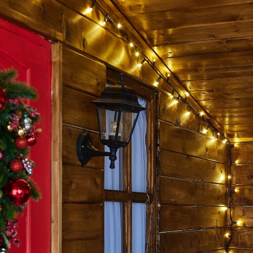 ULD-S1500-150-DBA WARM WHITE IP67 Гирлянда светодиодная, 15м, 150 светодиодов, Теплый белый свет, Провод черный - фото 2