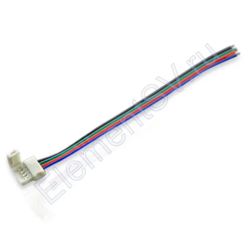 Коннектор выводной 10mm RGB - фото.