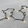 Гирлянда Нить с Колпачком 10м Золотой, 100 LED, Провод Черный ПВХ, IP65. Фото 3.