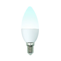 LED-C37-6W-NW-E14-FR-MB PLM11WH Лампа светодиодная, Форма свеча, матовая, Серия Multibright, Белый свет 4000K, 100-50-10.