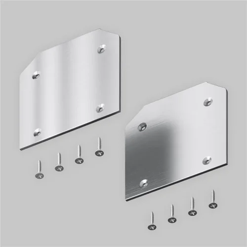 Заглушка торцевая к профилю, 2шт (Серебро) - фото 2