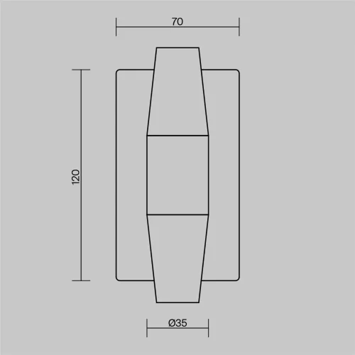 Настенный светильник (бра) Арана / Arana 3000К 6Вт (Латунь) MOD401WL-L6BS3K - фото 4