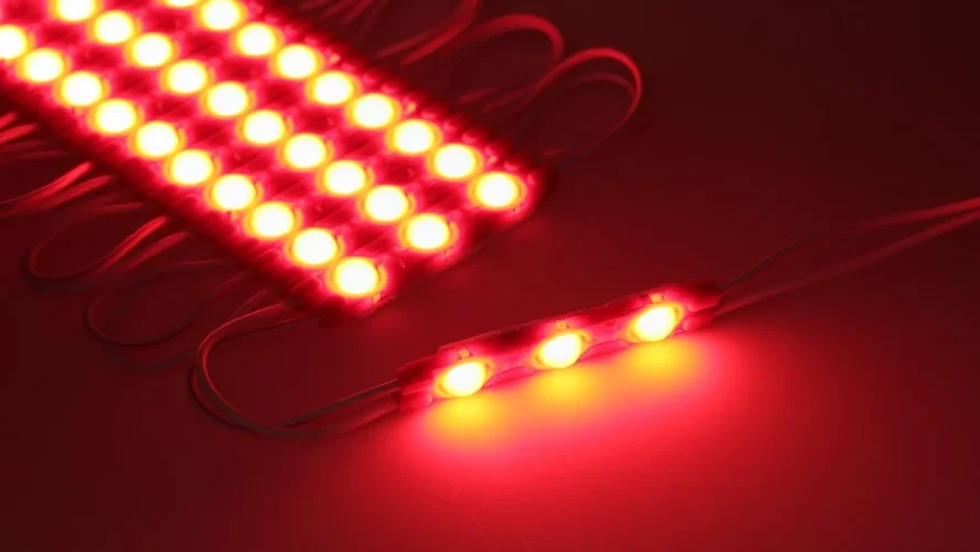 Светодиодный модуль 3 led 6011 MOD88 (1,5W, 12V, red, IP65) - фото I