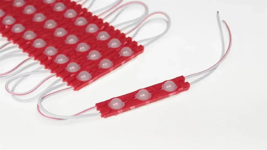 Светодиодный модуль 3 led 6011 MOD88 (1,5W, 12V, red, IP65) - фото II