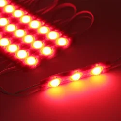 Светодиодный модуль 3 led 6011 MOD88 (1,5W, 12V, red, IP65)