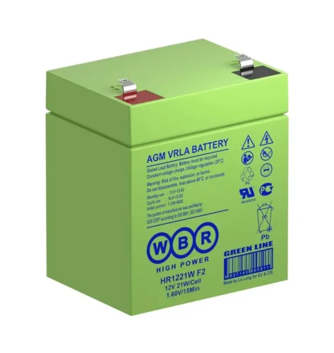 Аккумулятор 12В 5.6А.ч WBR HR1221W F2 WBR - фото 2
