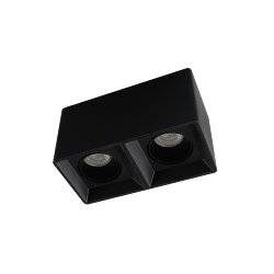 Светильник накладной IP 20, 10 Вт, GU5.3, LED, черный/черный, пластик, Denkirs DK3085-BK