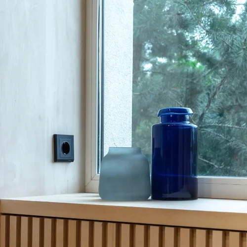 Розетка с заземлением, безвинтовой зажим (черный матовый) W1171308 - фото 8