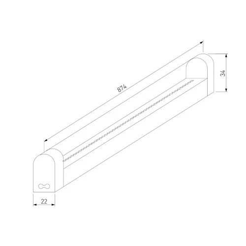 Светильник стационарный светодиодный Led Stick 18 Вт 6500К 90 см 55001/LED - фото 3