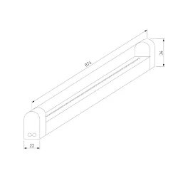 Светильник стационарный светодиодный Led Stick 18 Вт 6500К 90 см 55001/LED (057220)
