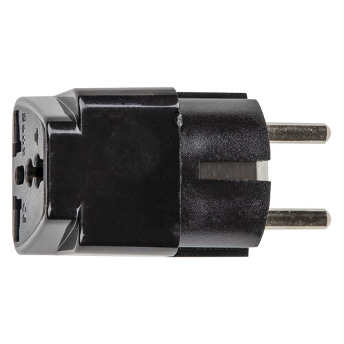 S-GES1-10S BLACK Переходник сетевой, 10А, 2500Вт, с заземлением, Черный - фото 4