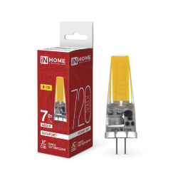 Лампа светодиодная LED-JC-COB 7Вт 12В G4 4000К 720Лм IN HOME
