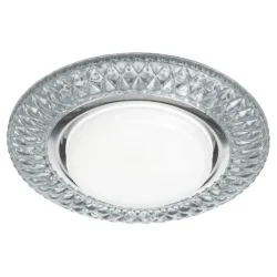 Светильник светодиодный точечный DK LD23 SL/WH GX53 декор со светодиод. подсветкой прозр. ЭРА Б0029627