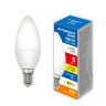 LED-C37-5W-3000K-E14-FR-SLS Лампа светодиодная, Форма свеча, матовая, Теплый белый свет 3000K - фото 3