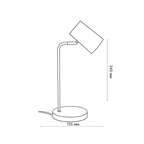 ULM-B600 6W-4500K-DIM BLACK Светильник настольный светодиодный, 6W, Сенсорный выключатель, Диммер, Черный - фото 14