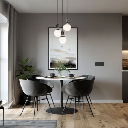 Подвесной светильник со стеклянным плафоном 50197/1 черный жемчуг (052663)