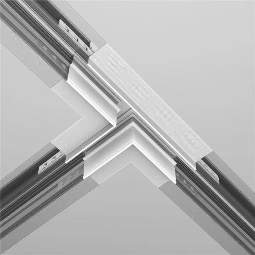 Коннектор Т-образный Exility встраиваемый под ГКЛ 9,5мм, белый (Белый) - фото 5