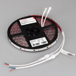 Светодиодная лента герметичная SPI-PS-B60-12mm 12V RGB-PX3-BPT (12 W/m, IP67, 5060, 5m) (Arlight, бегущий огонь)
