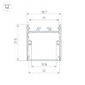 Профиль SL-LINE-3638-LW-2000 ANOD OLIVE GREY (Arlight, Алюминий) 038432 - фото 4