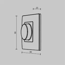 Роторная панель управления TRIAC DIM 230AC (Белый)